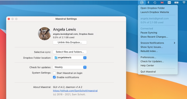 Maestral开源的Dropbox客户端软件Mac版下载