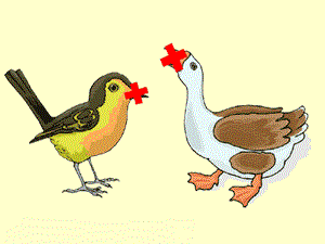 猜成语一只鸭和一只雀嘴上有红叉是什么