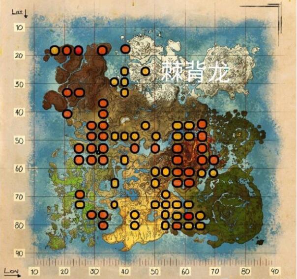 方舟水晶岛地图分布了哪些生物 水晶岛各种生物位置
